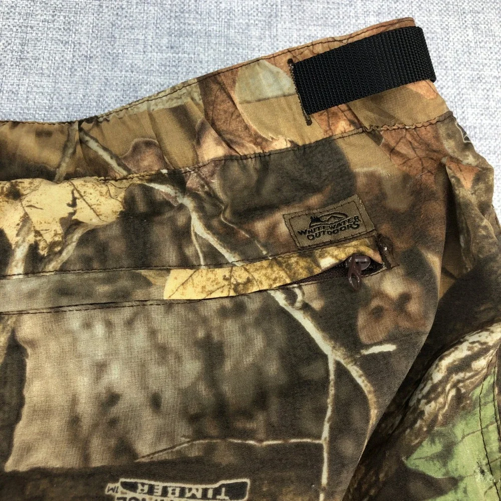 Whitewater Outdoors Advantage Timber Camo Convertible Pants Mens XL Hunting GORP